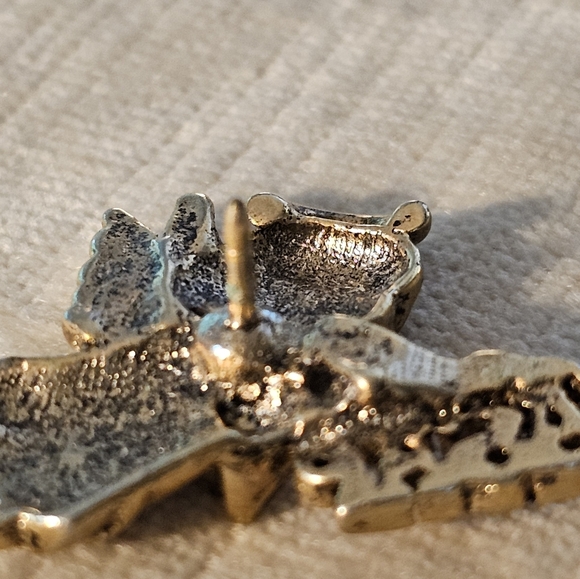 Brooch ASAP Flying Guardian Angel "As Soon As Possible" gold Tone Pin tie tack - Picture 4 of 6